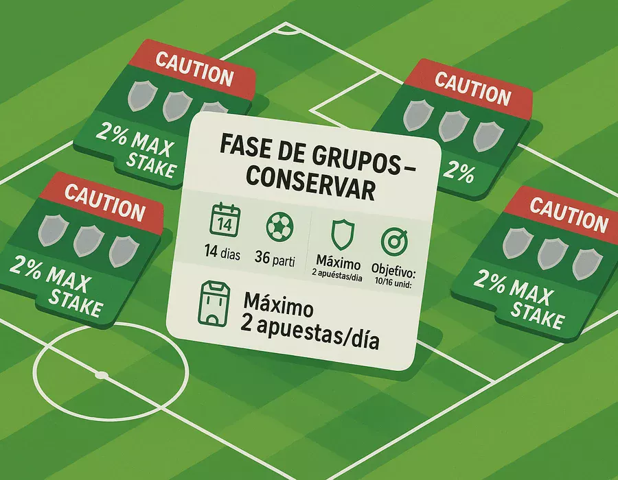 Estrategia de gesti&oacute;n de bankroll para la fase de grupos de la Eurocopa 2025