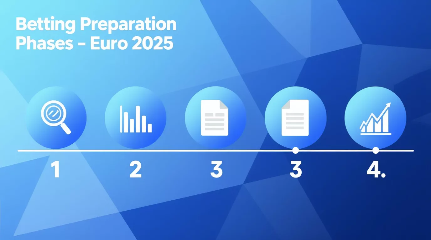 Timeline de fases de preparación para apostar en la Eurocopa